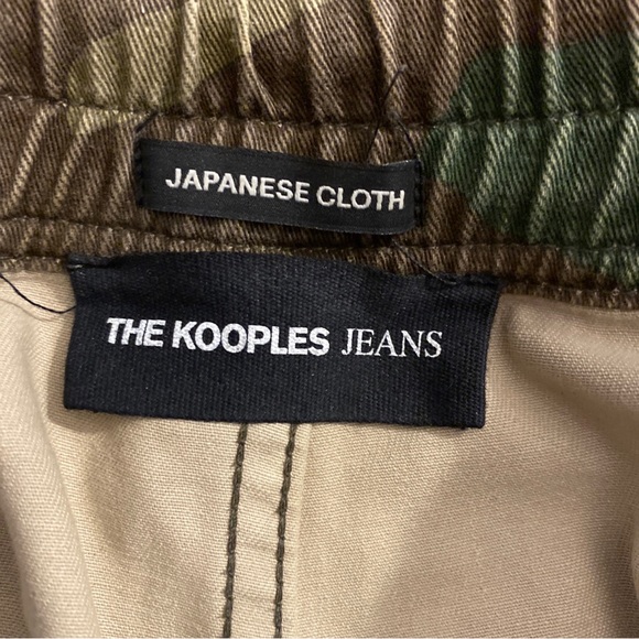 The Kooples Drawstring Jeans Cargo Style Joggers Pants Camo Streetwear 30x26 - Picture 3 of 14